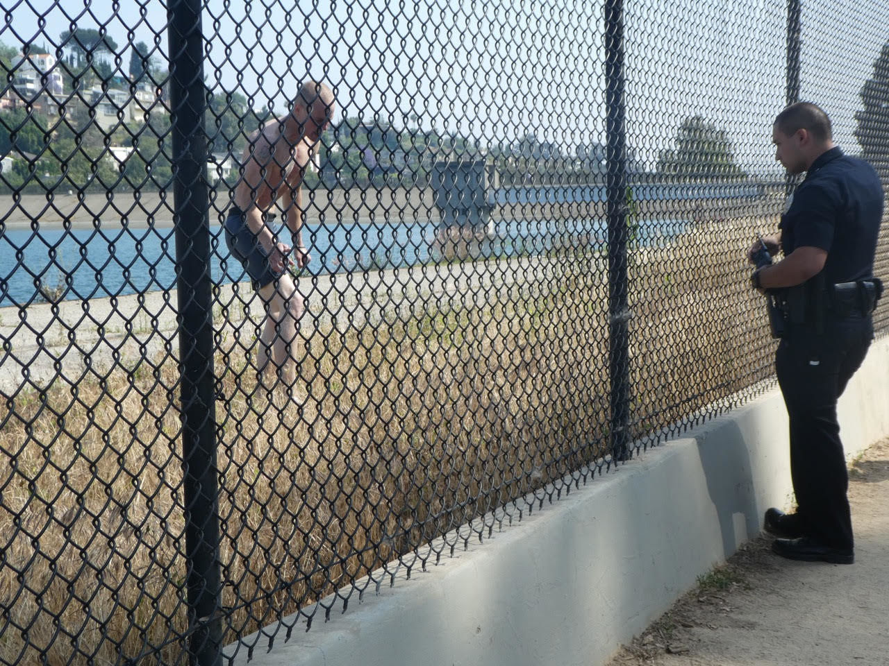 Man who went swimming in Silver Lake Reservoir Photos by Sandy Driscoll 6-4-2019 5-10-00 PM.jpg